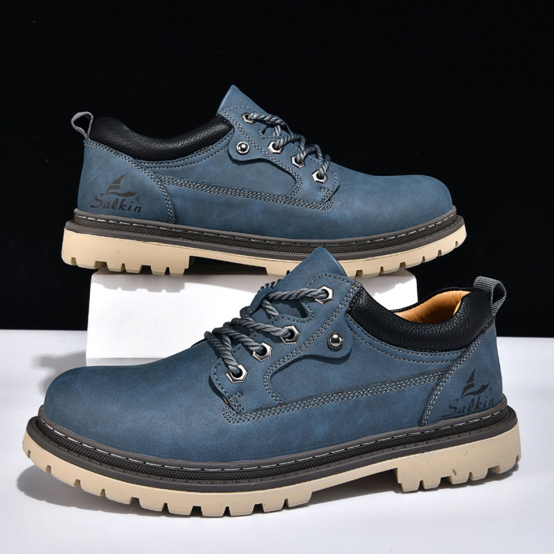 Men’s Durable Orthopedic  Leather Hiking Shoes – Waterproof, Slip-Resistant, Arch Support, Comfortable for All-Day Wear