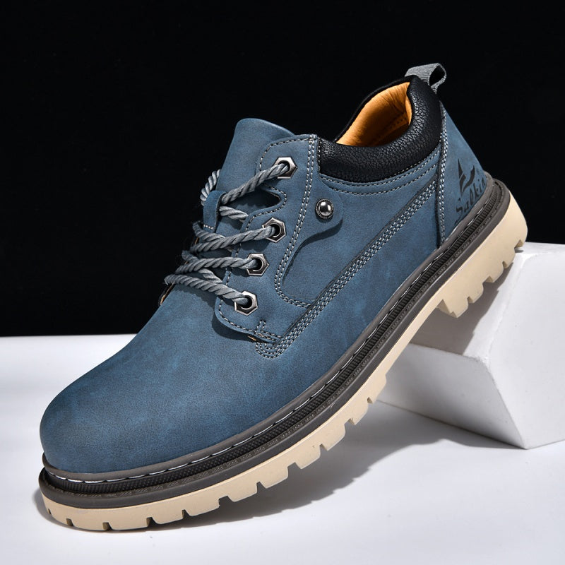 Men’s Durable Orthopedic  Leather Hiking Shoes – Waterproof, Slip-Resistant, Arch Support, Comfortable for All-Day Wear
