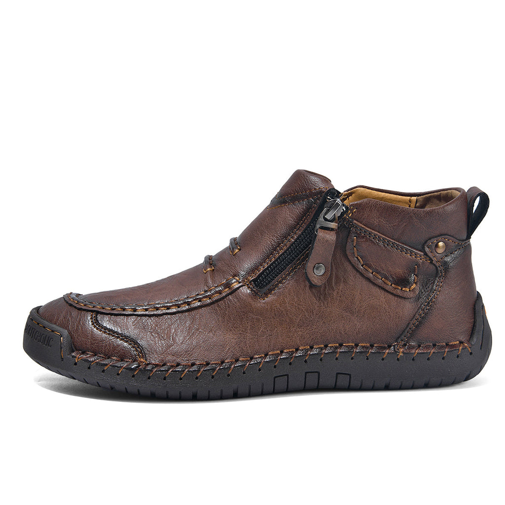 ⏰Limited Time Sale 70% OFF– Men’s Handmade Leather Driving Boots | Wide Toe, Arch Support, Waterproof, Pressure Relief, Non-Slip Comfort for Everyday & Travel