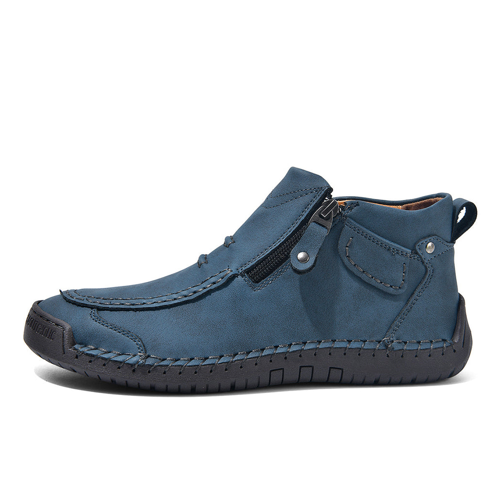 ⏰Limited Time Sale 70% OFF– Men’s Handmade Leather Driving Boots | Wide Toe, Arch Support, Waterproof, Pressure Relief, Non-Slip Comfort for Everyday & Travel