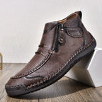 ⏰Limited Time Sale 70% OFF– Men’s Handmade Leather Driving Boots | Wide Toe, Arch Support, Waterproof, Pressure Relief, Non-Slip Comfort for Everyday & Travel