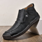 ⏰Limited Time Sale 70% OFF– Men’s Handmade Leather Driving Boots | Wide Toe, Arch Support, Waterproof, Pressure Relief, Non-Slip Comfort for Everyday & Travel