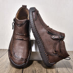 ⏰Limited Time Sale 70% OFF– Men’s Handmade Leather Driving Boots | Wide Toe, Arch Support, Waterproof, Pressure Relief, Non-Slip Comfort for Everyday & Travel