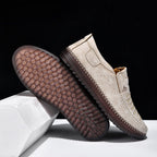 Men’s Orthotic Leather Shoes – Arch Support, Wide Toe Box, Breathable, Lightweight & Slip-Resistant