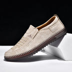 Men’s Orthotic Leather Shoes – Arch Support, Wide Toe Box, Breathable, Lightweight & Slip-Resistant