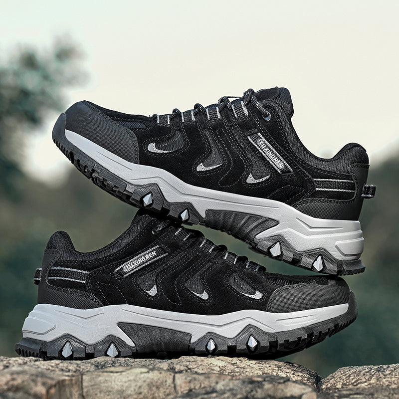 Men’s Composite Toe Outdoor Hiking Shoes, Arch Support, Wide Fit, Lightweight Comfort & Slip-Resistant Grip