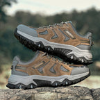 Men’s Composite Toe Outdoor Hiking Shoes, Arch Support, Wide Fit, Lightweight Comfort & Slip-Resistant Grip