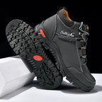 (💥Top Rated Choice) Men’s Orthopedic Handmade Leather Boots For All-Day Comfort–Pressure Relief, Waterproof, Slip-Resistant, Wide Toe Box