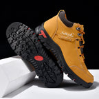 (💥Top Rated Choice) Men’s Orthopedic Handmade Leather Boots For All-Day Comfort–Pressure Relief, Waterproof, Slip-Resistant, Wide Toe Box