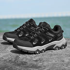 Men’s Composite Toe Outdoor Hiking Shoes, Arch Support, Wide Fit, Lightweight Comfort & Slip-Resistant Grip