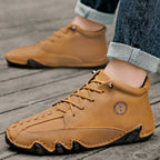 ⏰Limited Time Sale 70% OFF– Mens Casual Driving Shoes-Wide Toe, Arch Support, Waterproof, Pressure Relief Walking Sneakers