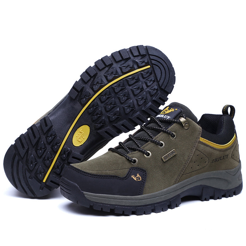 Men’s Steel Toe Hiking Work Shoes – Puncture-Resistant, Lightweight, Slip-Resistant & Durable for Outdoor Work