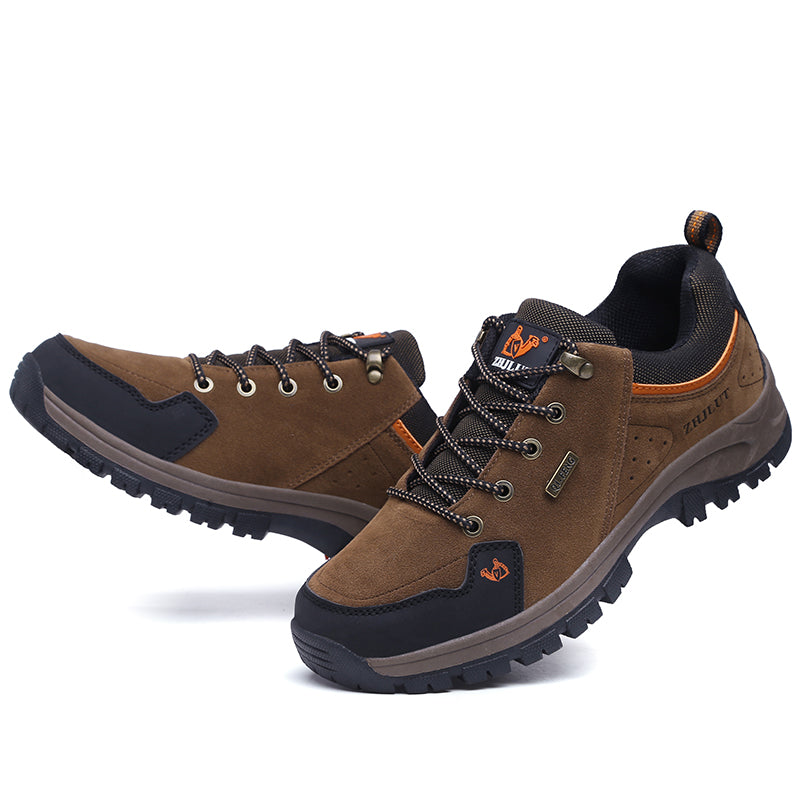 Men’s Steel Toe Hiking Work Shoes – Puncture-Resistant, Lightweight, Slip-Resistant & Durable for Outdoor Work