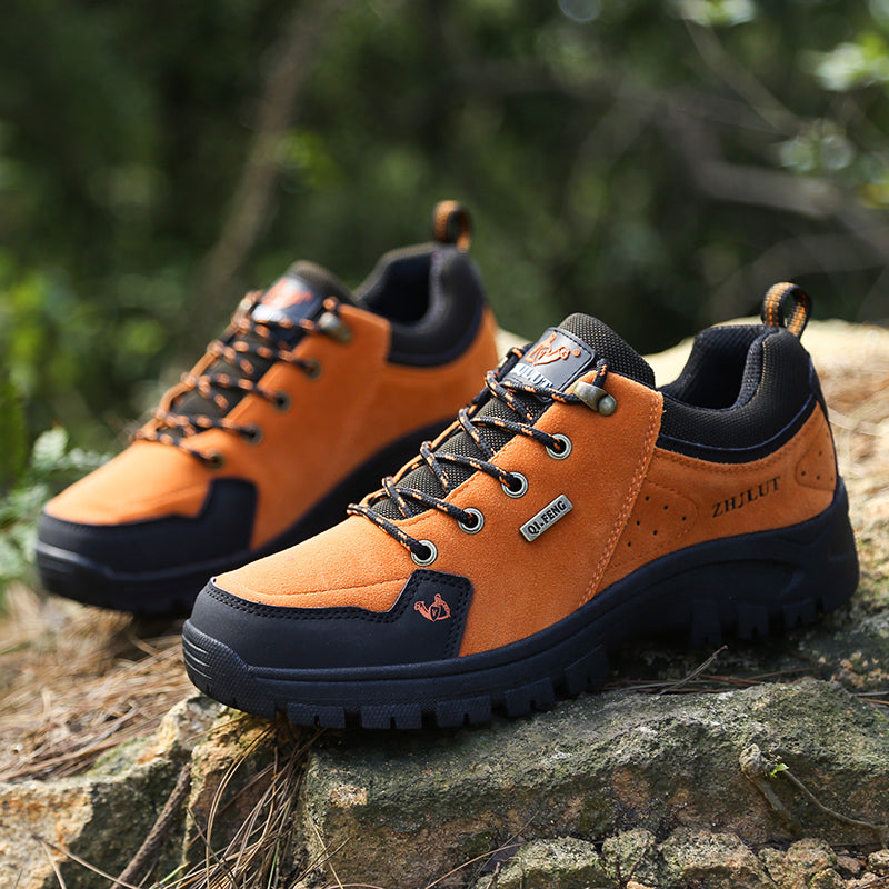 Men’s Steel Toe Hiking Work Shoes – Puncture-Resistant, Lightweight, Slip-Resistant & Durable for Outdoor Work