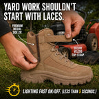 Men's Combat Boots Orthopedic Support Hiking Boots Waterproof Anti-Puncture Work Boots