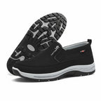 Men's Slip-On Walking Shoes with Lightweight Cushioned Sole - Waterproof Mesh, Anti-Slip, Wide Toe, Arch Support