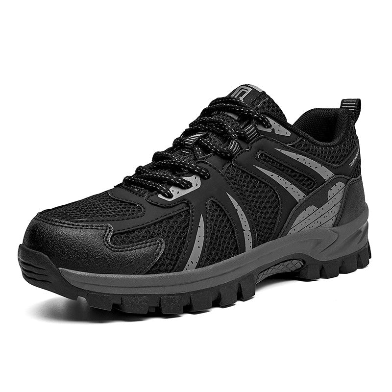 Men’s Steel Toe Safety Sneakers – Breathable Mesh, Lightweight Comfort, Non-Slip Grip & Puncture-Resistant Protection