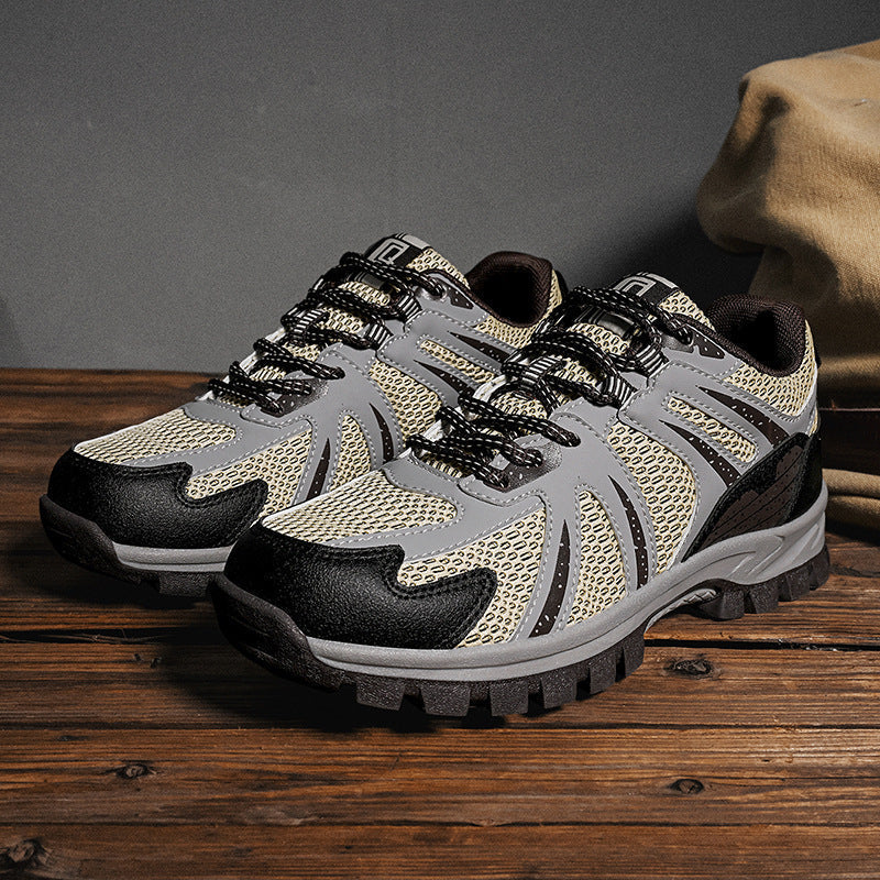 Men’s Steel Toe Safety Sneakers – Breathable Mesh, Lightweight Comfort, Non-Slip Grip & Puncture-Resistant Protection
