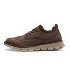 💥 12 HOURS. NO PAIN. – Men’s Vintage Leather Oxford Sneakers – Lightweight, Breathable, Arch Support, Flexible Non-Slip Sole