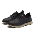 💥 12 HOURS. NO PAIN. – Men’s Vintage Leather Oxford Sneakers – Lightweight, Breathable, Arch Support, Flexible Non-Slip Sole