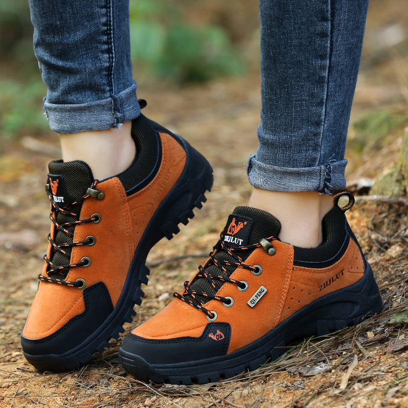 Men’s Steel Toe Hiking Work Shoes – Puncture-Resistant, Lightweight, Slip-Resistant & Durable for Outdoor Work