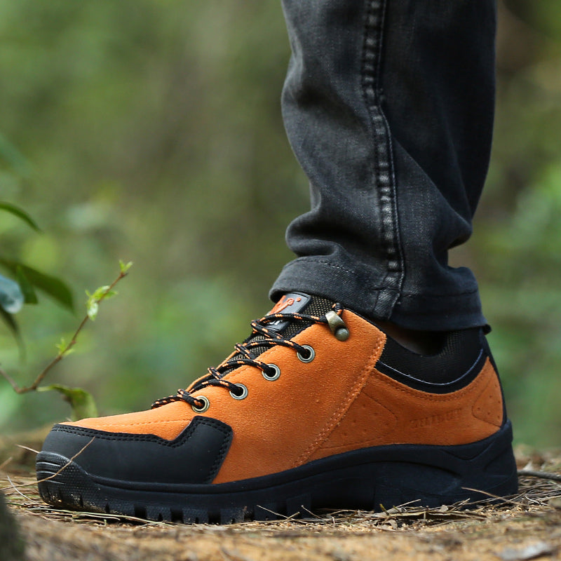 Men’s Steel Toe Hiking Work Shoes – Puncture-Resistant, Lightweight, Slip-Resistant & Durable for Outdoor Work