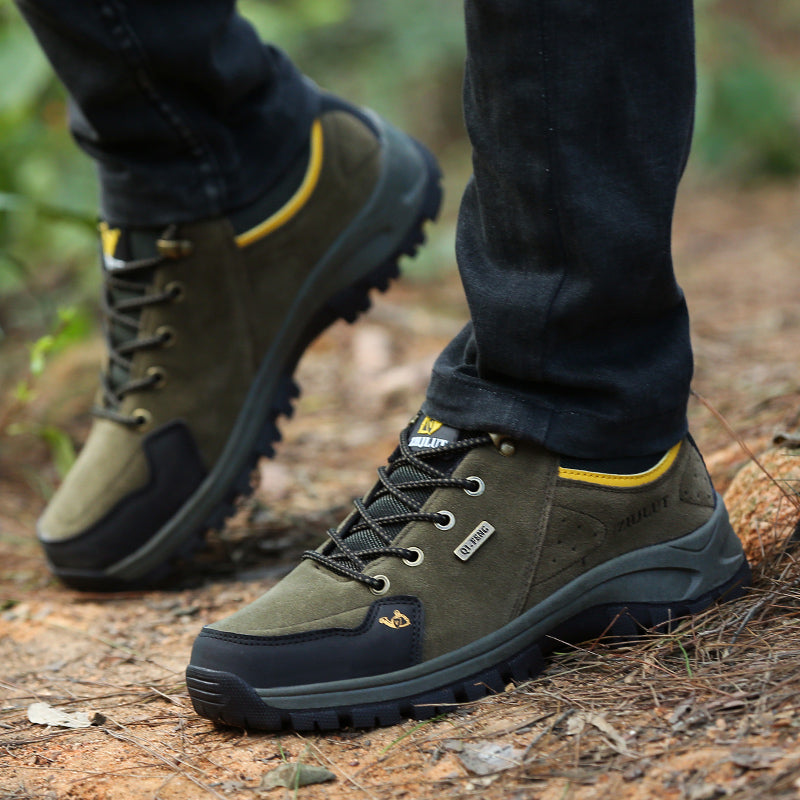 Men’s Steel Toe Hiking Work Shoes – Puncture-Resistant, Lightweight, Slip-Resistant & Durable for Outdoor Work
