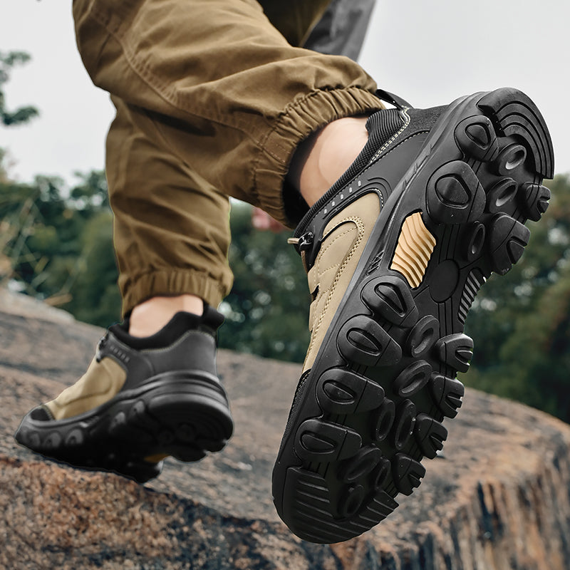 ⏰Limited-Time 70% OFF –Men's Orthopedic Outdoor Anti-Puncture Hiking Shoes–Arch Support, Non-Slip,Waterproof Anti-Sprain