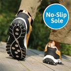 Men's Waterproof Puncture-Resistant Round-Toe Orthopedic Walking Hiking Shoes