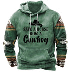 Men's Western Cowboy Hoodie