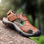 (👨‍⚕️Effect: Relieves Foot Pain) Men's Orthopedic Support Non-slip Sport Sandals Lightweight Trail Hiking Leather Sandals