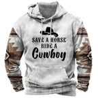 Men's Western Cowboy Hoodie