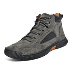 Men's Handmade Leather Boots Waterproof Arch Support Spacious Toe Box