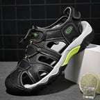 Men's Slip-on Genuine Sports Sandals, Orthopedic Support, Comfortable Lightweight Durable Non-Slip Hiking Sandals