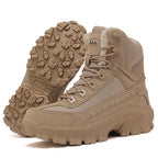 Men's Combat Boots Orthopedic Support Hiking Boots Waterproof Anti-Puncture Work Boots