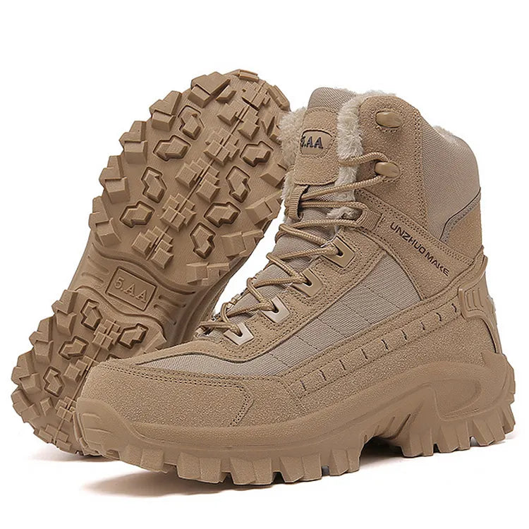 Men's Combat Boots Orthopedic Support Hiking Boots Waterproof Anti-Puncture Work Boots