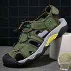 Men's Slip-on Genuine Sports Sandals, Orthopedic Support, Comfortable Lightweight Durable Non-Slip Hiking Sandals