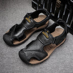 (👨‍⚕️Effect: Relieves Foot Pain) Men's Orthopedic Support Non-slip Sport Sandals Lightweight Trail Hiking Leather Sandals