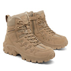 Men Ankle Support Waterproof Non-Slip Hiking Boots Anti-Puncture Anti-Sprain Work Boots