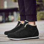 Men’s Warm Waterproof Orthotic Winter Boots, Arch Support, Non-Slip Sole, Lightweight Insulated Boots for All-Day Wear