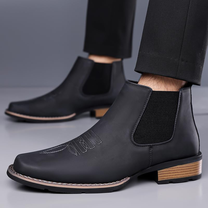 Men's Slip On Chelsea Ankle Boot - Slip-On, Waterproof, Maximum Support, Wide Toe Box with Arch Support