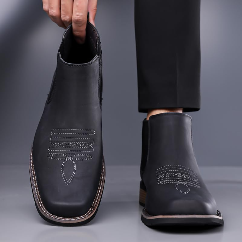 Men's Slip On Chelsea Ankle Boot - Slip-On, Waterproof, Maximum Support, Wide Toe Box with Arch Support
